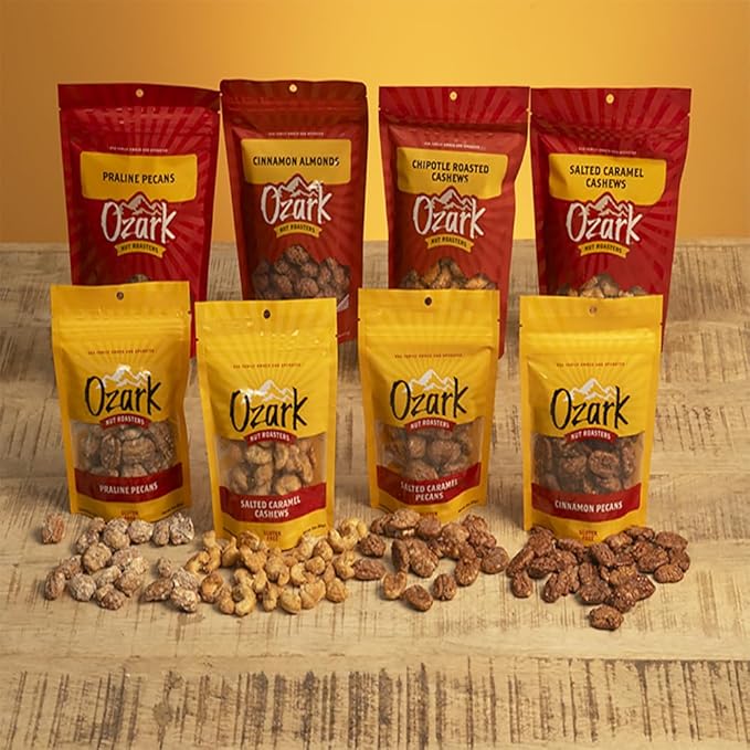 OZARK NUT ROASTERS Chocolate Amaretto Cherries Chocolate-Flavored Cherry Snacks World-Class Gourmet Milk Chocolate Coated Cherries Resealable Pack (14 oz)