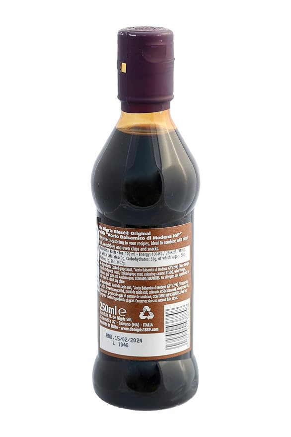 De Nigris Glaze Classic Original with Balsamic Vinegar of Modena 250 ml