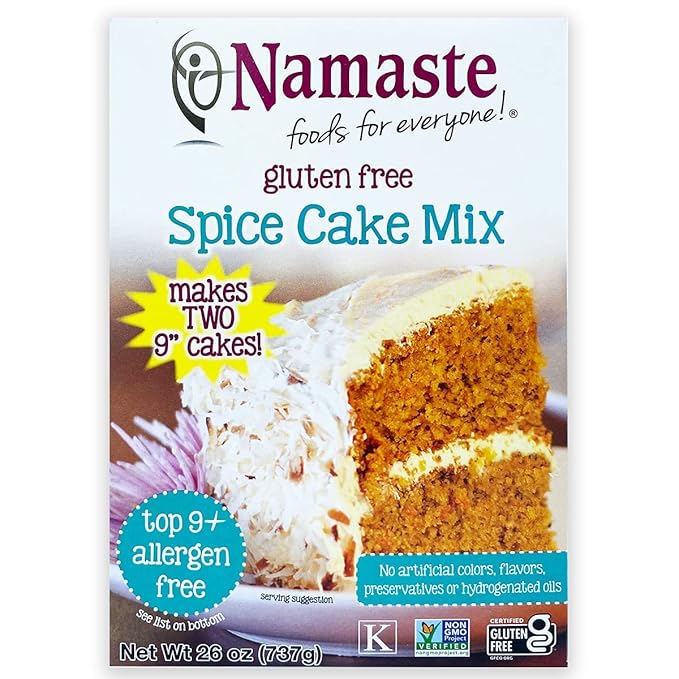 Namaste Foods Gluten Free Spice Cake Mix 26-Ounce Bags (Pack of 3)