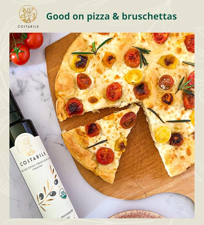 Coratina Puglia Olive Oil - Robust Flavor Puglia Extra Virgin Olive Oil with High Polyphenol content
