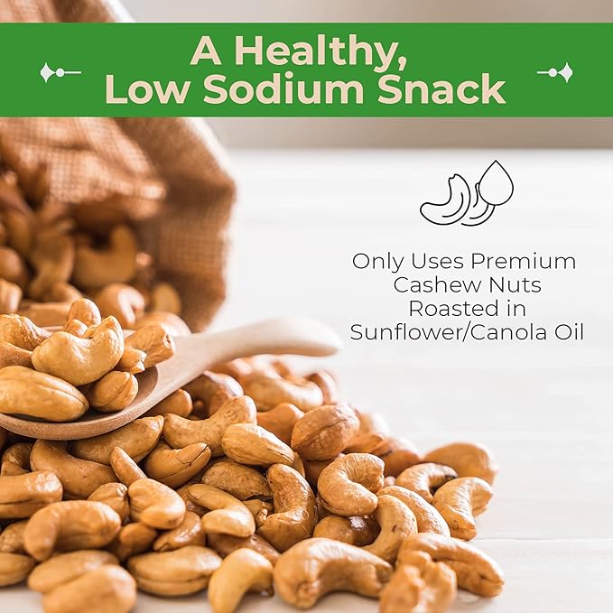Sincerely Nuts – Whole Cashews - Roasted and Unsalted | High in Protein Everyday Healthy Snack - Rich in Nutrients |Vegan Keto &amp Kosher | Gourmet Quality Vegan Cashew - 2 (LB). Bag