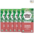 Alter Eco | Dark Chocolate Bars | Pure Dark Cocoa Fair Trade Organic Non-GMO Gluten Free (6-Pack Quinoa Crunch)