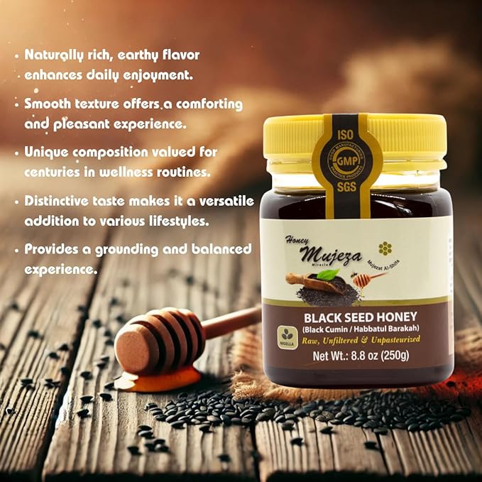 Mujezat Al-Shifa Black Seed Honey (Black Cumin - Nigella Seeds) 500g 17.6oz