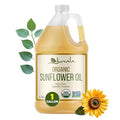 Kevala Organic Sunflower Oil - Oil Rich in Vitamin E for Cooking and Body Care Great Ingredient for a Salad Dressing with no Cholesterol Kitchen Pantry Staple for your Home 128 fl oz 1 gal