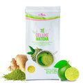 Té Deluxe Ceremonial Grade Matcha Tea with Zesty Lemon &amp Ginger | Premium Japanese Instant Powder Blend Sweetened with Stevia | Sugar Free Vegan Gluten Free Keto | 50 Servings