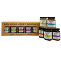 THE FAVORITES HONEY COLLECTION by San Diego Honey Company Honey Taster Flight 5 x 3oz Jars Raw Honey Variety Sampler Pack