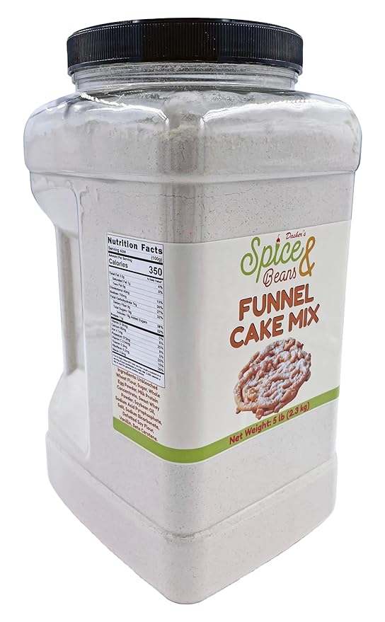 Funnel Cake Mix By Dasher's Spice &amp Beans | Made In America | 5 lb
