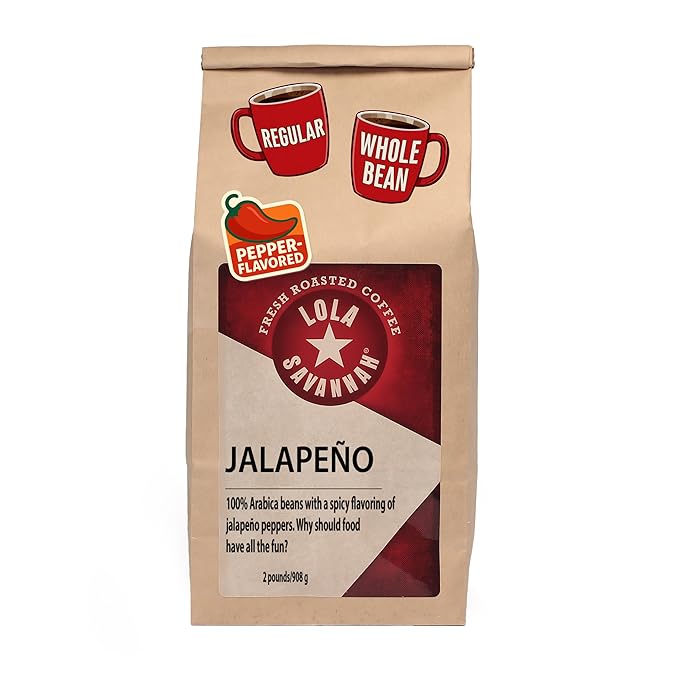 Lola Savannah Jalapeño Whole Bean Caffeinated Coffee 2lb (32 oz)
