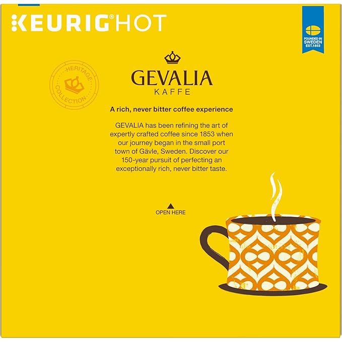 Gevalia Signature Blend Mild Roast K-Cup Coffee Pods (18 Pods)