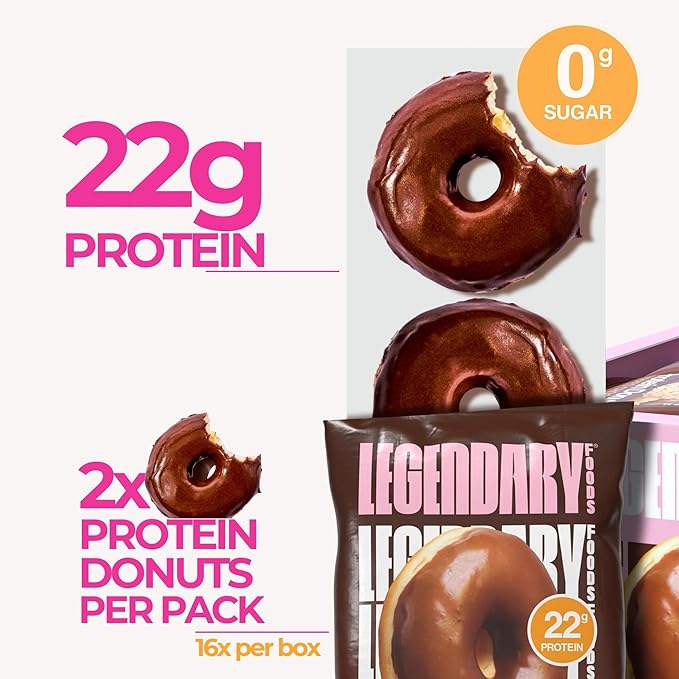 Legendary Foods 22 g Protein Pastry and Roll Bundle 26 Pack - Low Carb Meal Replacement Bar - Gluten Free Protien Snacks - Healthy Keto Snack Box - Low Sugar Energy Bars - Bariatric Diabetic Friendly