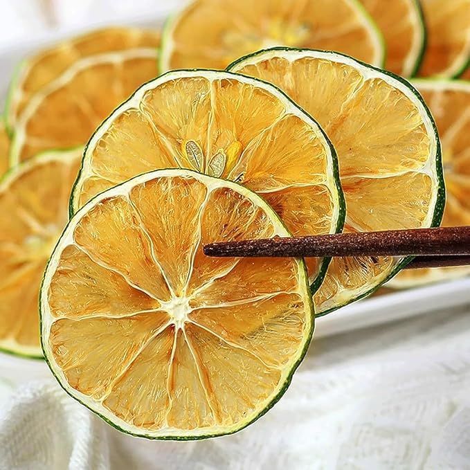 Dried Lime Slices 4.23oz/120g Dehydrated Lime For CocktailsCake Decoration Cocktail Decoration Table Flowers Candle Crafts No Additives No Sugar Added (4.23 oz)