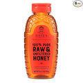 Nate's 100% Pure Raw &amp Unfiltered Honey - Award-Winning Taste 16oz.Squeeze Bottle (6-Pack)