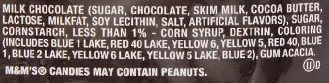 M&ampM'S Milk Chocolate Candy 8-Ounce Bag (Pack of 6)