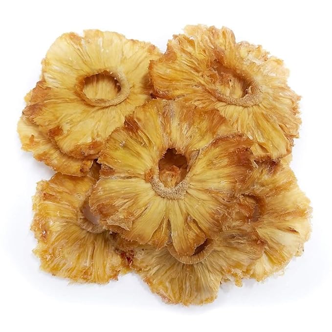 Food to Live Organic Dried Pineapple Rings 1 Pound Non-GMO Flavorful Chewy Fruit Snack Vegan Unsulfured No Sugar Added Bulk Great Addition to Desserts Cakes Pies No Sulphites Unsweetened