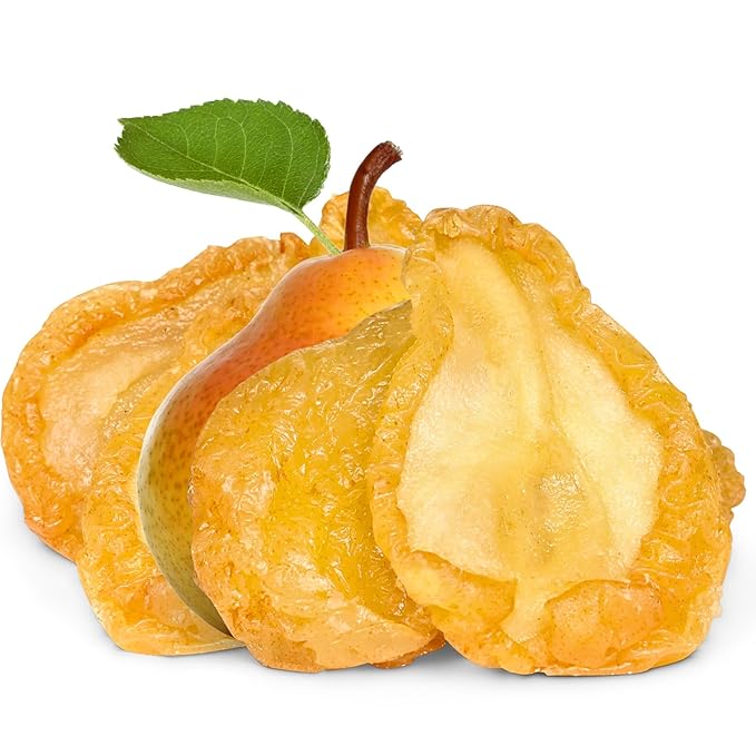 Dried Pears by It's Delish 5 Lbs Bulk Bag | Fancy California Pear Slices No Sugar Added | Healthy Dried Fruit Snack Food Naturally Sweet Moist and Chewy Dry Fruit Snacks | Vegan Kosher