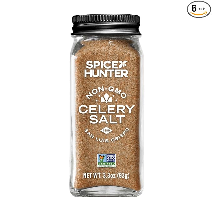The Spice Hunter Celery Salt Blend 3.3 Ounce (Pack of 6)