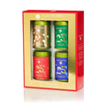Palais des Thés - N°25 Holiday Collection Miniatures Box Gift Set - Assortment of Black Green Herbal and Rooibos Teas - Variety Pack of 4 Premium Loose Leaf 3.5oz Tin