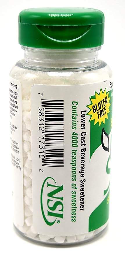 Necta Sweet Saccharin Tablets 1 Grain 1000 Tablet Bottle (Pack of 10)