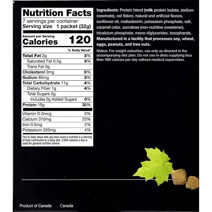 PROTIFIT - High Protein Maple Brown Sugar Oatmeal Mix 3 Pack 15g Protein Low Calorie Low Fat Low Sugar Low Carb Ideal Protein Compatible 7 Servings Per Box (3 Pack)