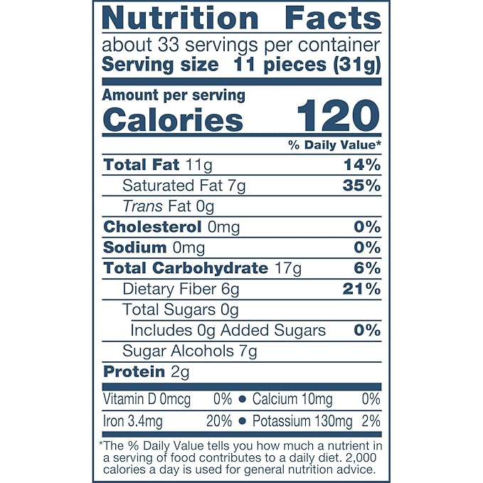 LILY'S Crispy Rice Dark Chocolate Style No Sugar Added Sweets Bars 3 oz (12 Count)