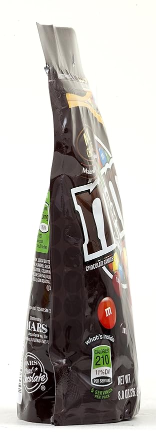 M&ampM'S Milk Chocolate Candy 8-Ounce Bag (Pack of 6)
