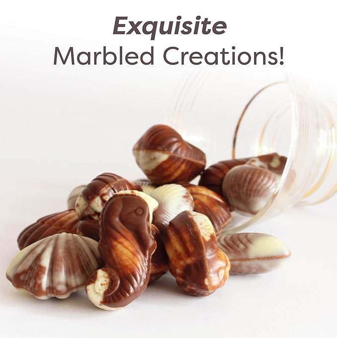 GuyLian Easter Chocolate Candy Seashells 8.82 oz Gift Box (Pack of 2): 22 Pieces Milk Chocolate Hazelnut Praliné Filling Easter Basket Stuffers for Adults Gifts