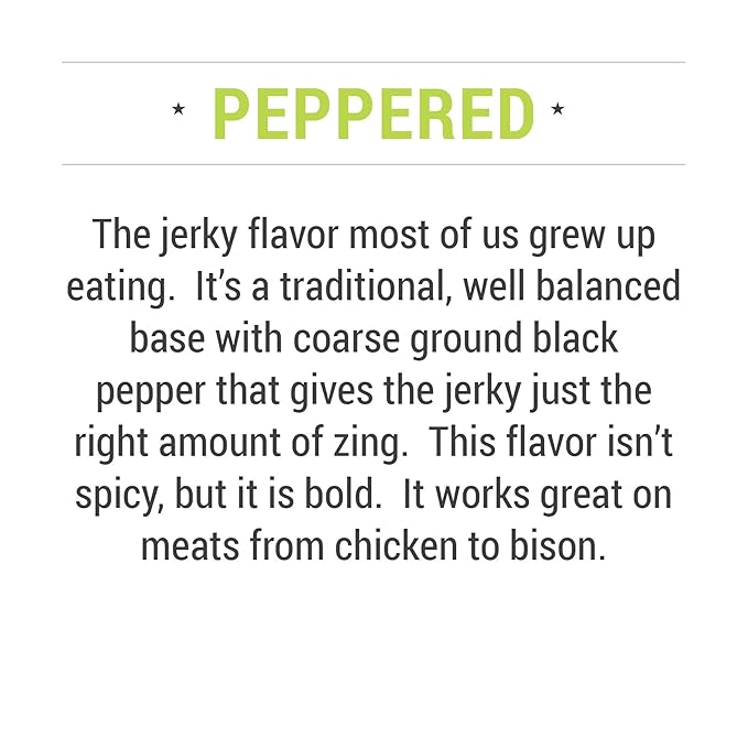 Lucky Jerky DIY Jerky Seasoning and Cure Kit 4 Pack - Original Red Pepper Teriyaki Peppered- Season 80lbs of Meat