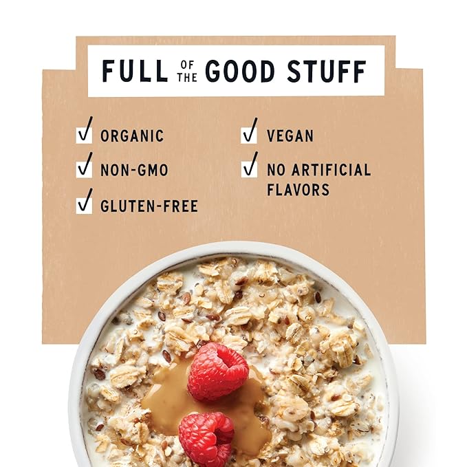 Purely Elizabeth Superfood Oatmeal Original Vegan Friendly USDA Certified Organic Gluten Free &amp Non-GMO 10 Ounce (Pack of 6)