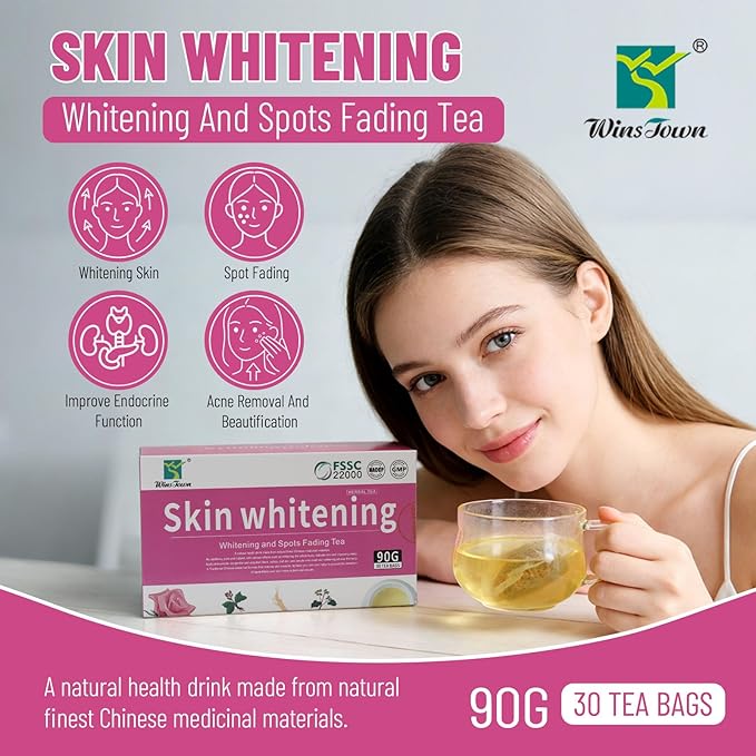 Skin Whitening and Spots Fading Tea Improve Endocrine Acne Removal Beautifying 30 Tea Bags
