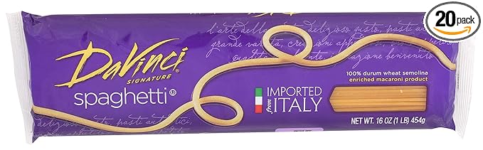 DaVinci Signature Spaghetti 16 Ounce Packages (Pack of 20)