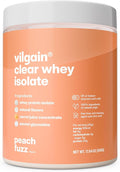 Clear Whey Isolate Fresh Fruity Protein Flavour Sweetened with Stevia Over 85% Protein Natural Ingredients No Artificial Flavours and Dyes (17.64 oz) (Peach Fuzz)