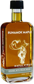Runamok Pecan Wood Smoked Maple Syrup Organic - Authentic &amp Real Vermont Maple Syrup | Pure Strong Flavor | Great for BBQ Broiled Salmon Vinaigrettes &amp Cocktails | 8.45 Fl Oz (250mL)