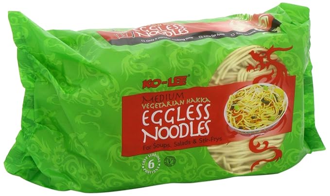 Ko-lee Eggless Hakka Noodles 375 g (Pack of 8)