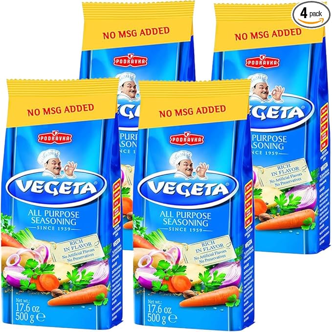 Vegeta Gourmet Seasoning No MSG 17.5oz 500g bag (17.5 Ounce (4 pack))