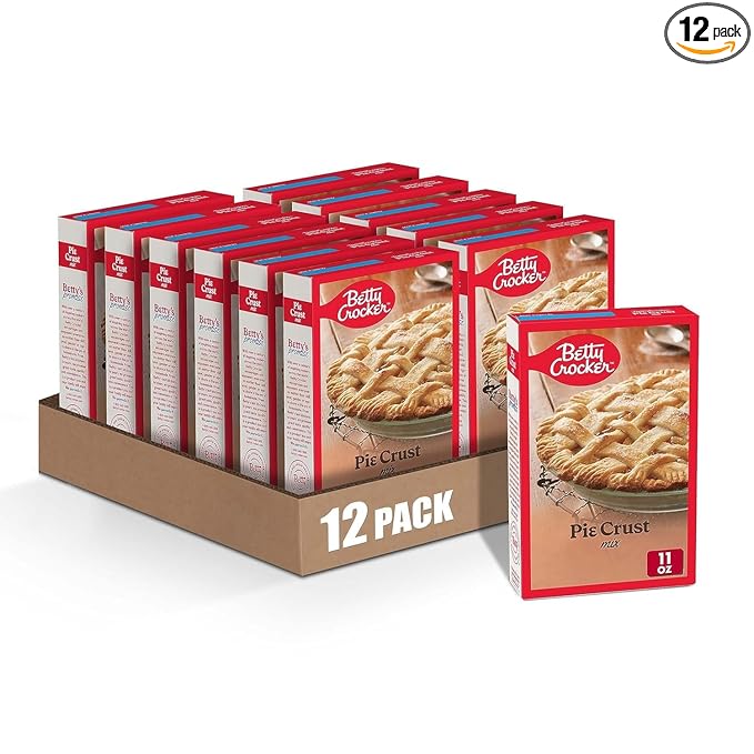 Betty Crocker Pie Crust Mix Makes Two 9-inch Crusts 11 oz. (Pack of 12)