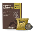 Dongiò Caffè Espresso Milano - 40 Capsules compatible with Lavazza Blue/Black systems Med-Light Roast Coffee (Intensity 6/10) - Roasted and Blended in Italy