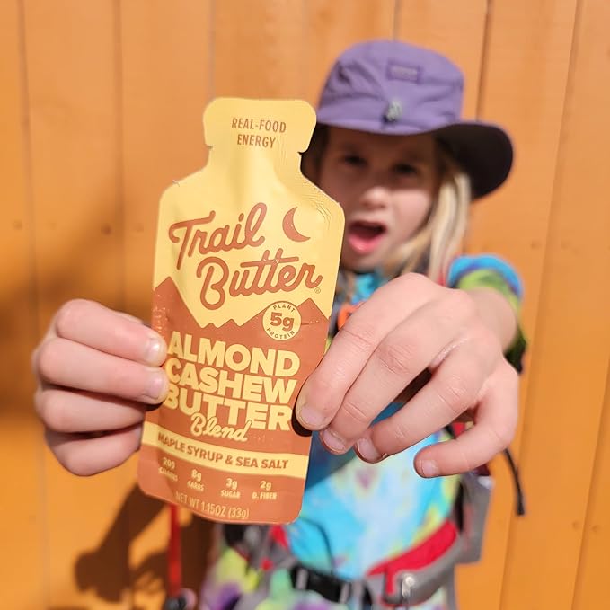 Trail Butter Lil’ Squeeze Nut Butter Energy Pouches 1.15oz (12-Pack) – Real Food Endurance Fuel Protein Snack for Hiking Running Cycling &amp Travel – 5g of Protein per Pouch – Maple Syrup &amp
