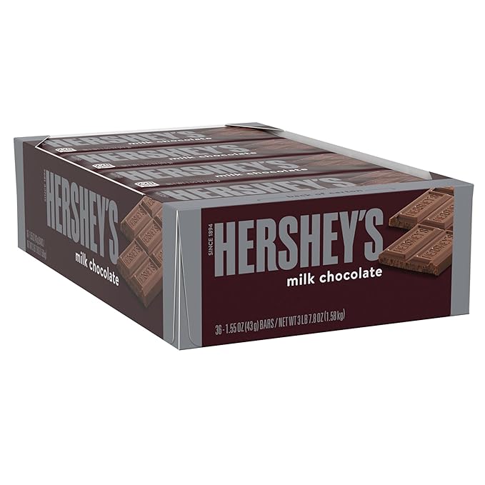 HERSHEY'S Milk Chocolate Candy Bars 1.55 oz (36 Count)