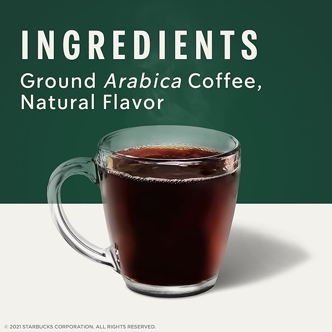 Starbucks Coffee Company Starbucks Flavored Ground Coffee K-Cup Pods Toffeenut Signature Collection 100% Arabica Coffee Recyclable K-Cups 10 K-Cup Pods/Box (Pack of 2 Boxes)