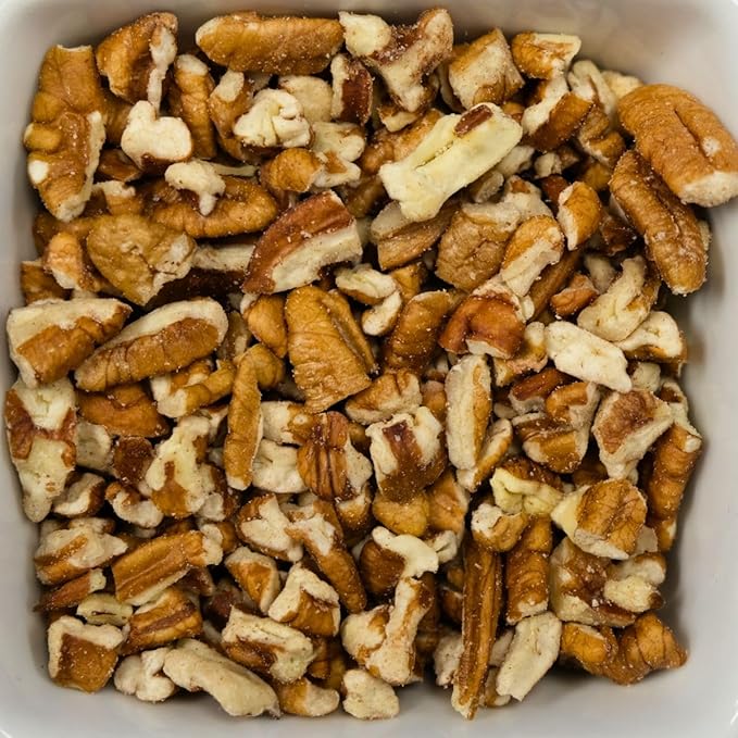 Fresh Small Pecan Pieces 5 lb | Premium Raw Texas Pecans | Unsalted Natural &amp Non-GMO | Perfect for Baking Cooking &amp Healthy Snacks | Family-Grown in Texas | Gluten-Free
