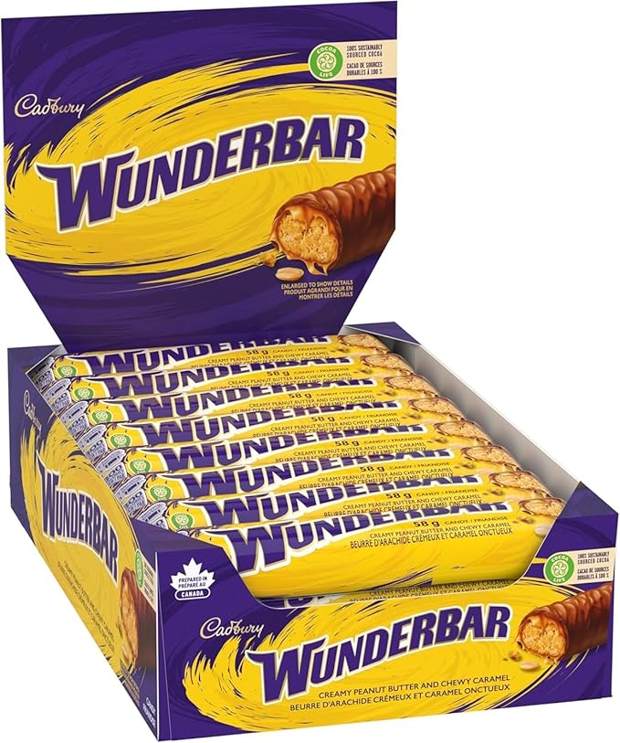 Wunderbar Chocolate Bars Full Size Candy Bars Bars 24x49g 1.18kg/41.6 oz