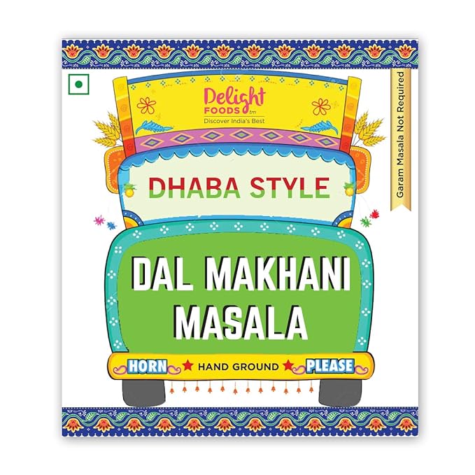 Delight Foods Dhaba Style Dal Makhani Masala - Hand Ground - (300g Pouch) | with Pre Mixed Garam Masala