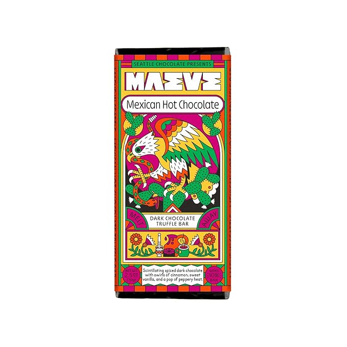 Maeve Chocolate Mexican Hot Chocolate Truffle Bar (12 Count)