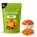 Oh! Nuts Dried Persimmons - Dehydrated Fruit - No Sugar Added - 1 lb Bag - Persimmon Slices - Dried Persimmons for Snacking &amp Baking