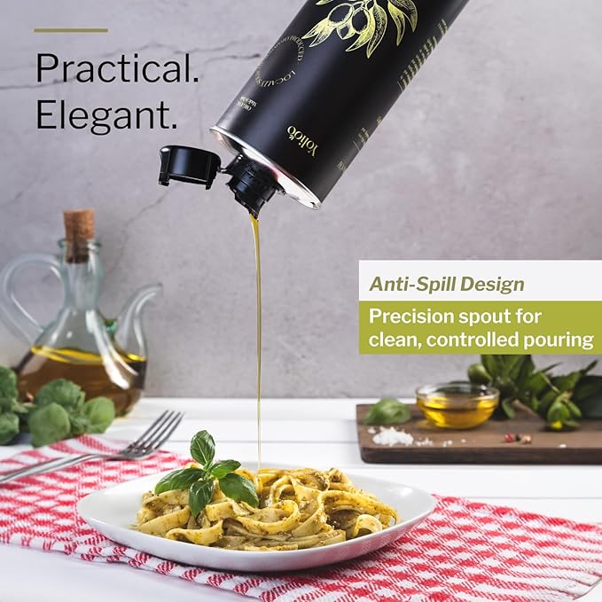100% Italian Organic Olive Oil Extra Virgin | Polyphenol Rich Extra Virgin Olive Oil Cold Pressed EVOO | Early Harvest from Tuscany (26.4oz)