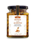 AL MASNOON Honey with Almonds || Raw Unprocessed Honey with Almonds (300 GMS)