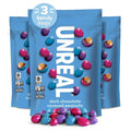 UNREAL Dark Chocolate Peanut Gems | Vegan with Colors from Nature | Fair Trade Non-GMO &amp Gluten Free Ingredients | No Sugar Alcohols or Soy (Dark Peanut Gems 1 Value Bag (Pack of 3))