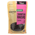 Woodstock Fruit - Organic - Raisins - Thompson - 13 oz - case of 8 - 95%+ Organic - Vegan