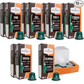 Fresh Roasted Coffee Organic Single-Origin Variety Espresso Pods for Nespresso OriginalLine | USDA Organic Kosher | 120 Recyclable Aluminum Capsules