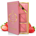 Ignite Chocolate Bars - Premium Strawberry flavor Chocolate Squares for Couples - 60% Cocoa Vegetarian - Crafted with Selected Ingredients for a Delightful Experience - Ideal for Men &amp Women